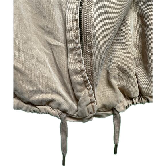 Young Fabulous & Broke Tan Bomber Utility Jacket Size Medium - Picture 4 of 10